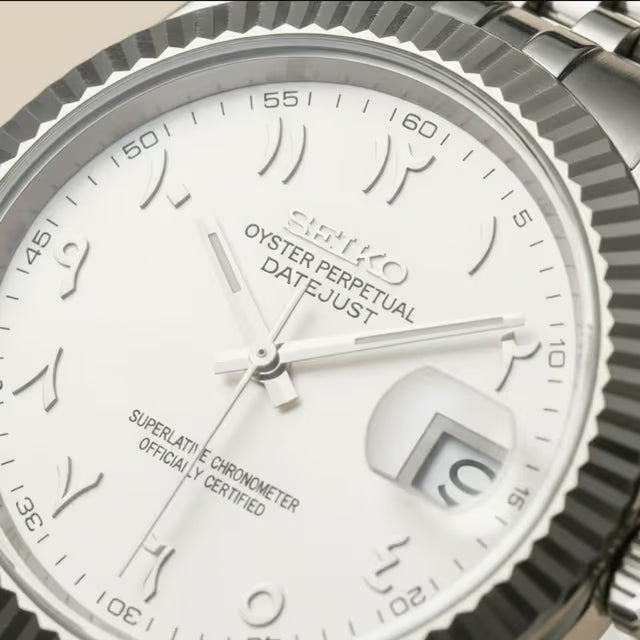 SeikoJust Arabic Dial Blanc