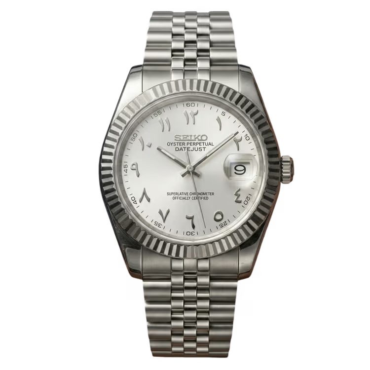 SeikoJust Arabic Dial Blanc