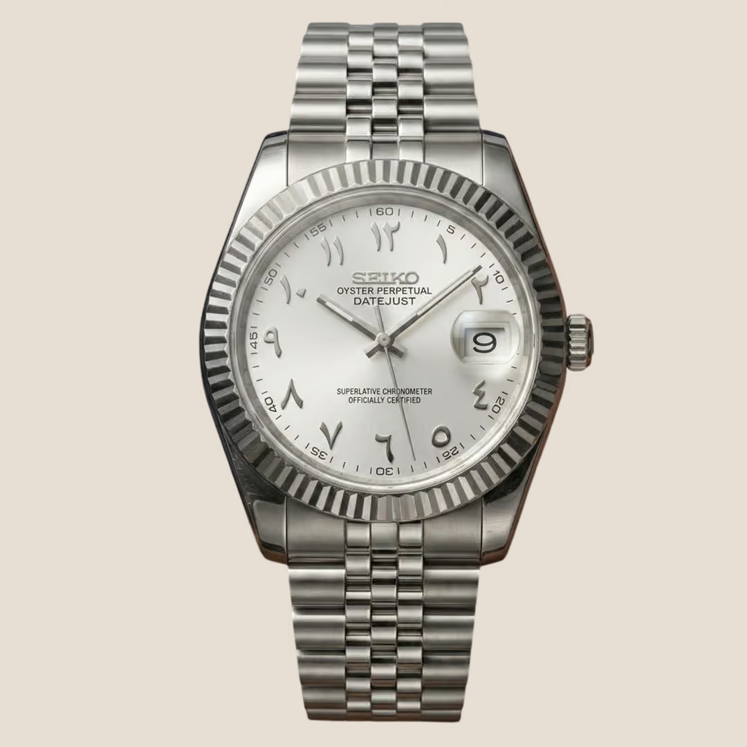 SeikoJust Arabic Dial Blanc