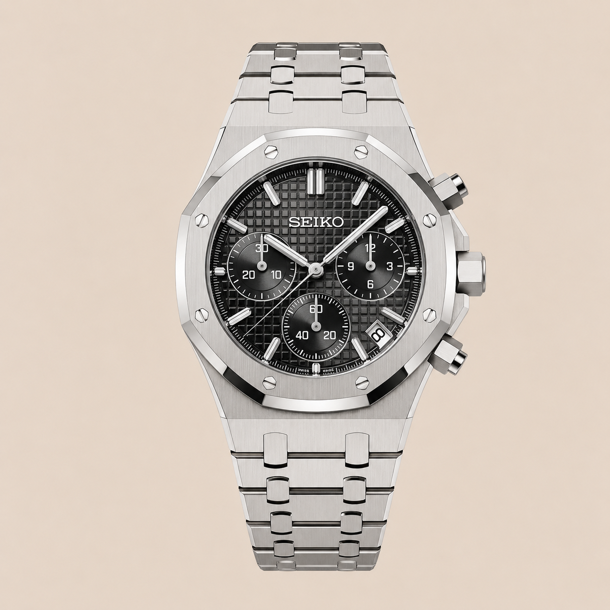 Seikoak Chronograph Noir