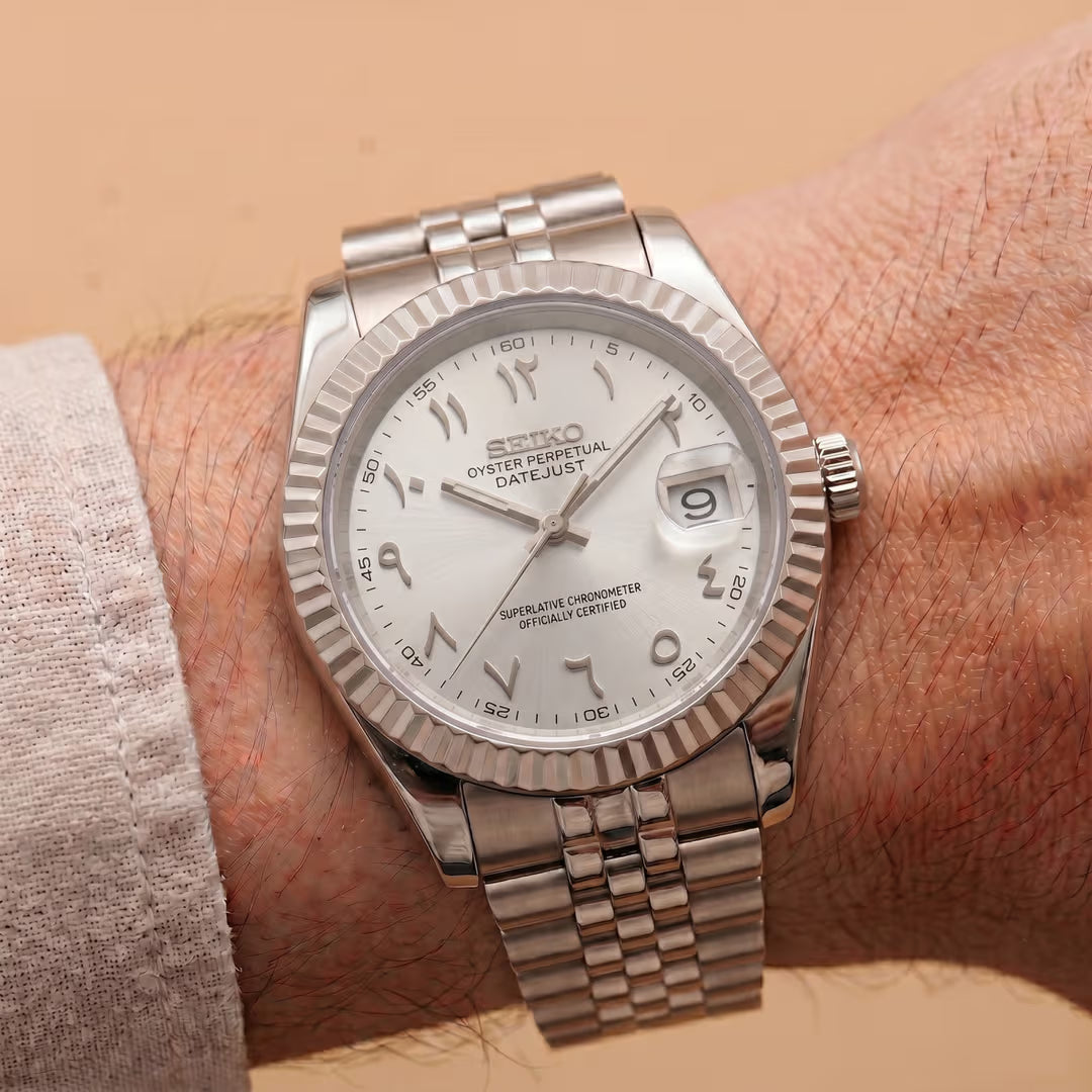 SeikoJust Arabic Dial Blanc