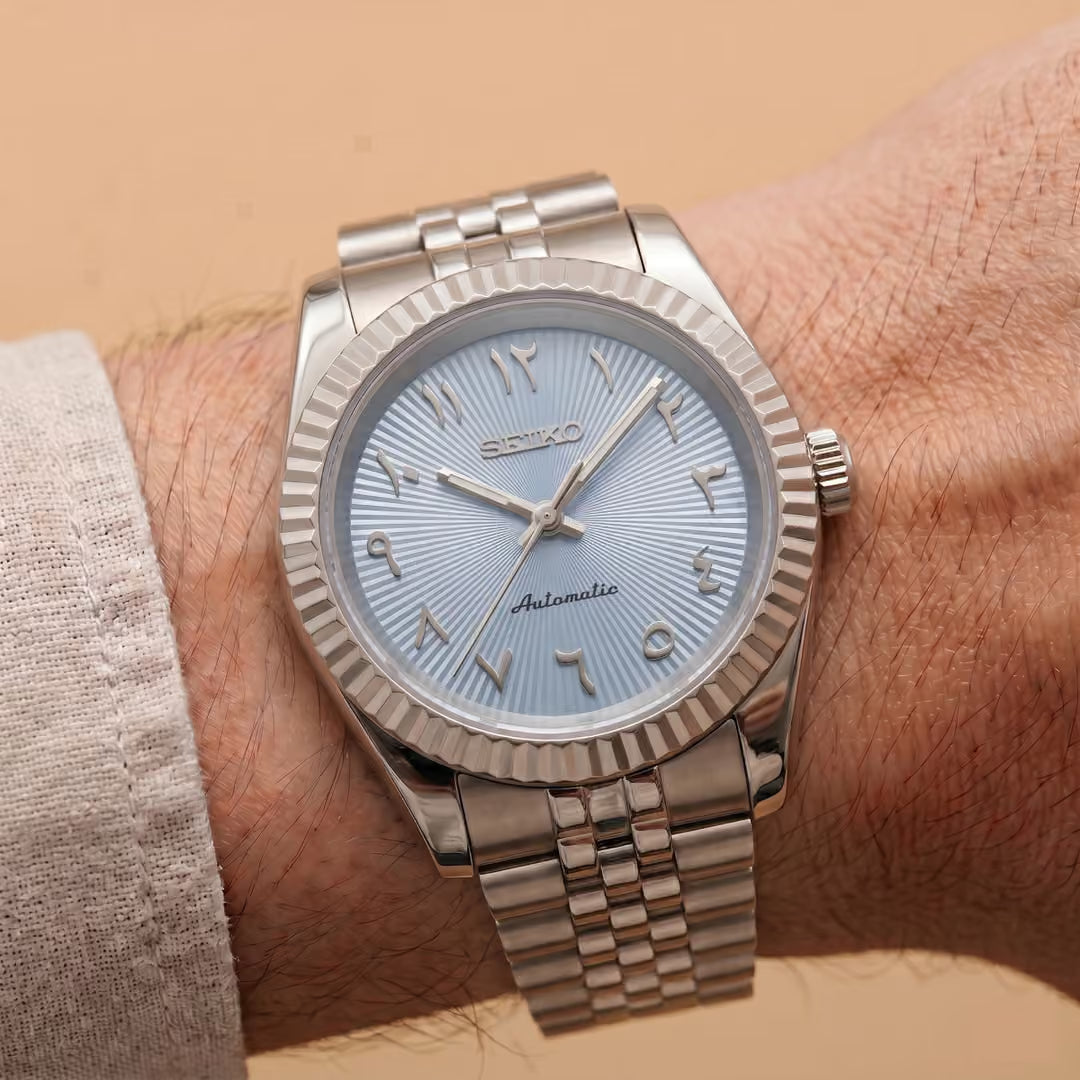 SeikoJust Arabic Dial Bleu